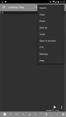 anWriter Free HTML Editor android App screenshot 1