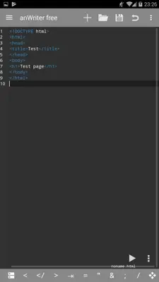 anWriter Free HTML Editor android App screenshot 2
